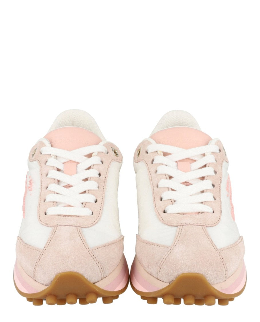Ferragamo Iggy Mixed Media Sneakers