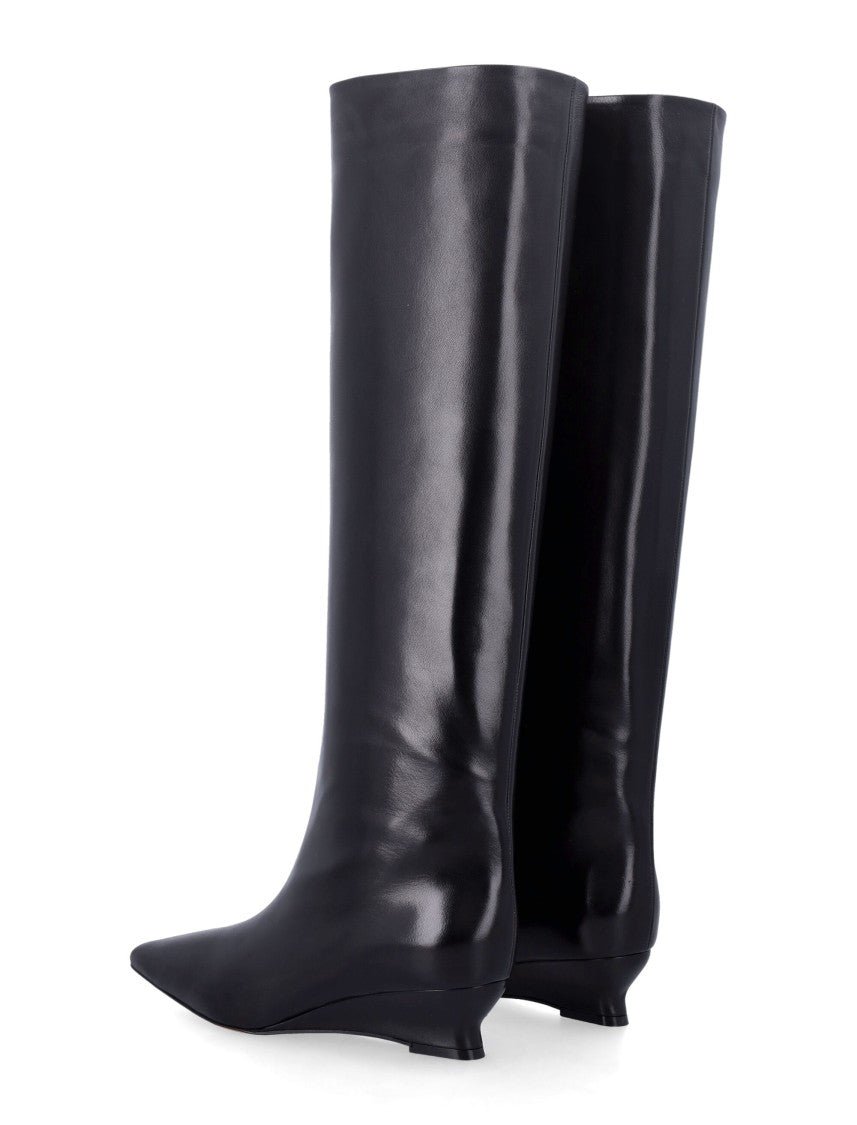 Le Monde Béryl Camille Tall Glossy Pointed Wedge Boots