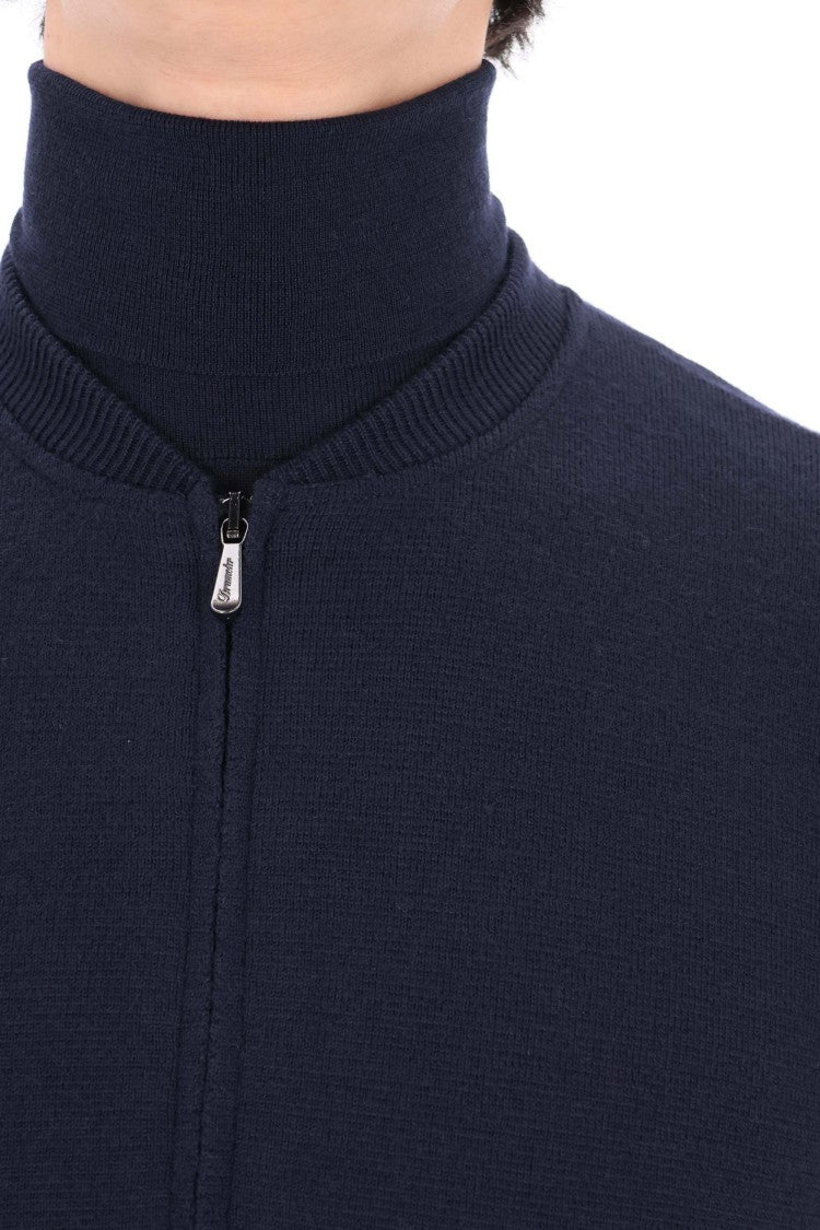 Drumohr Merino Wool Full Zip Sweater