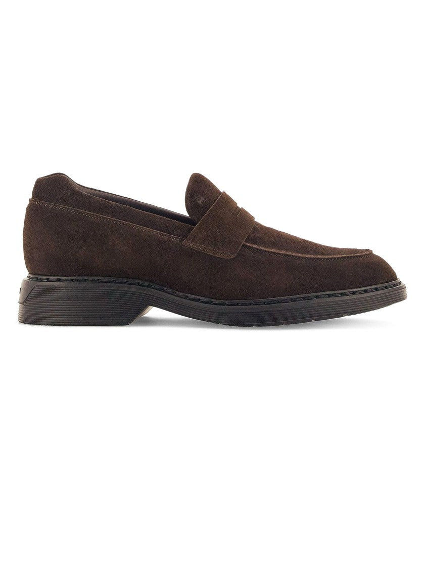 Hogan Suede Moccasin Loafers
