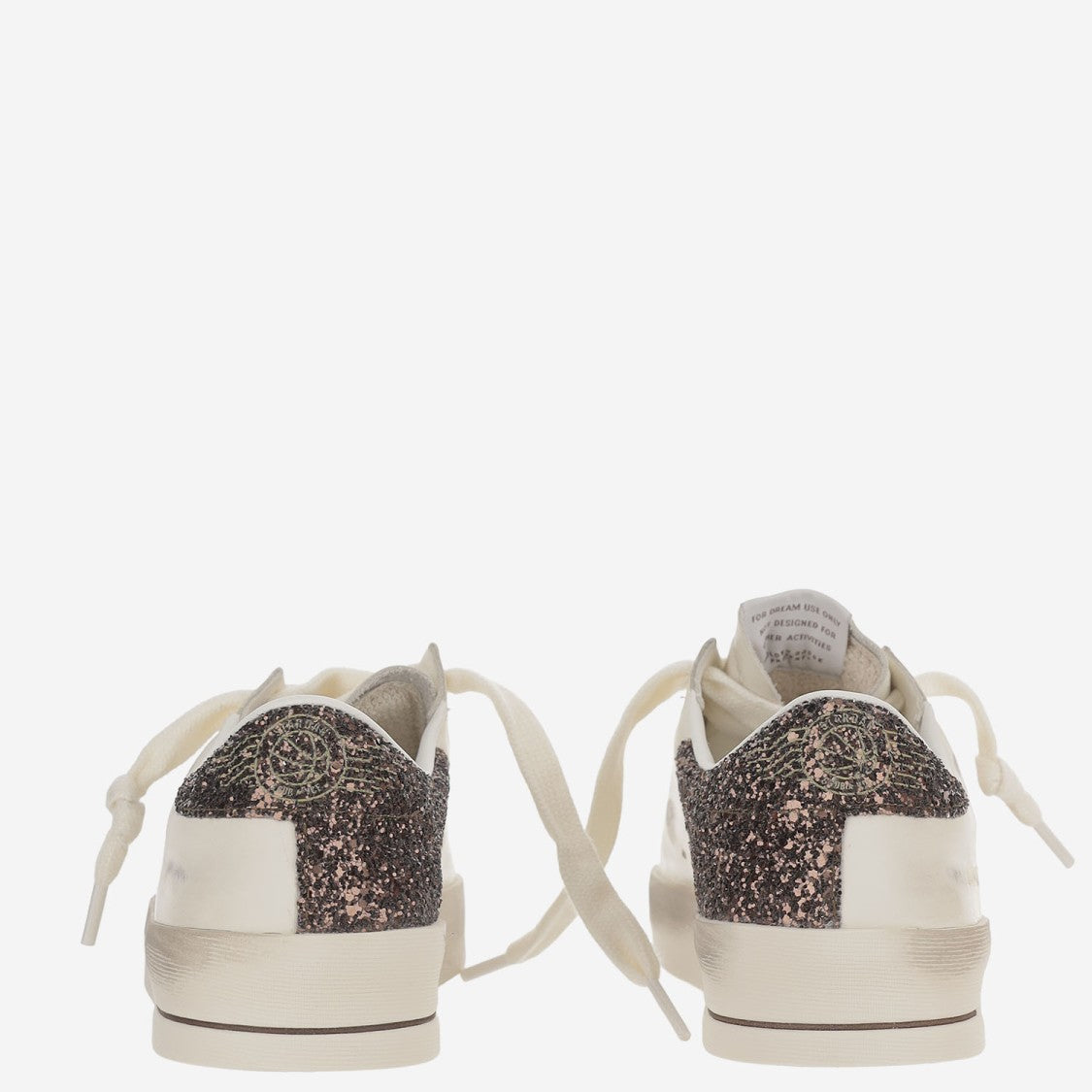 Golden Goose Stardan Leather Sneakers With Glitter Star Patch