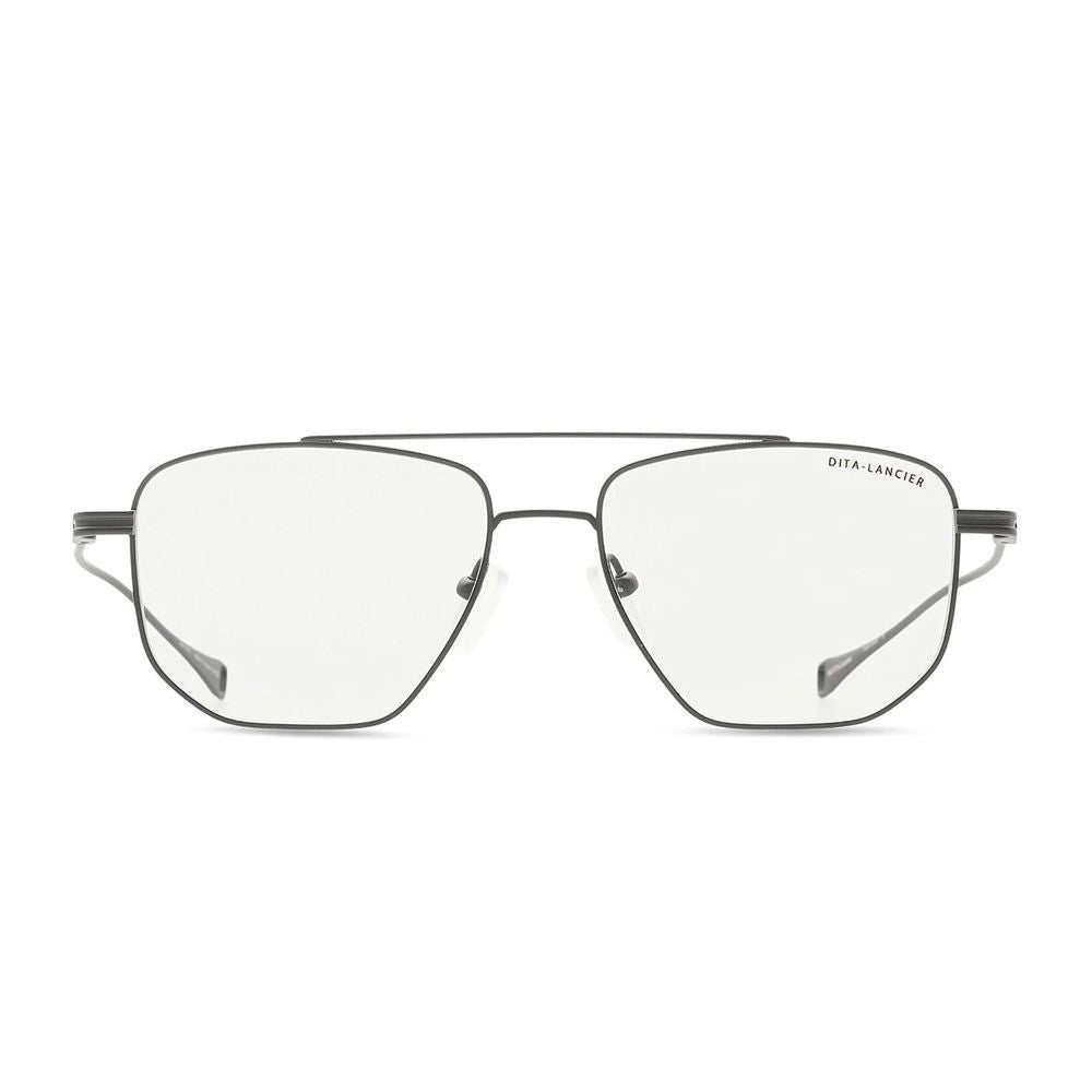 Dita Lancier Lsa Dlx115 Geometric Double Bridge Sunglasses In Gunmetal Titanium