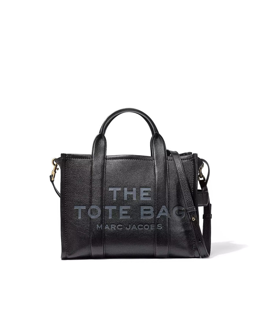 Marc Jacobs The Leather Medium Tote Bag - Black