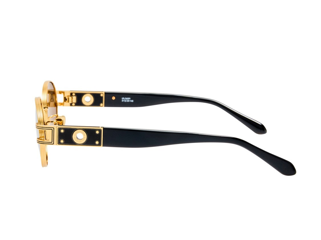 Linda Farrow Gold Lfl1657 Metal Round Sunglasses