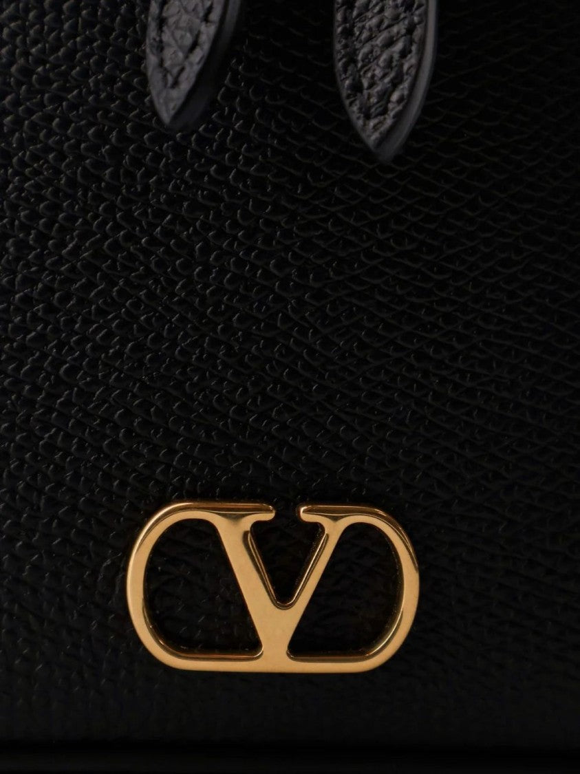 Valentino Garavani Structured Pebbled Texture Handbag