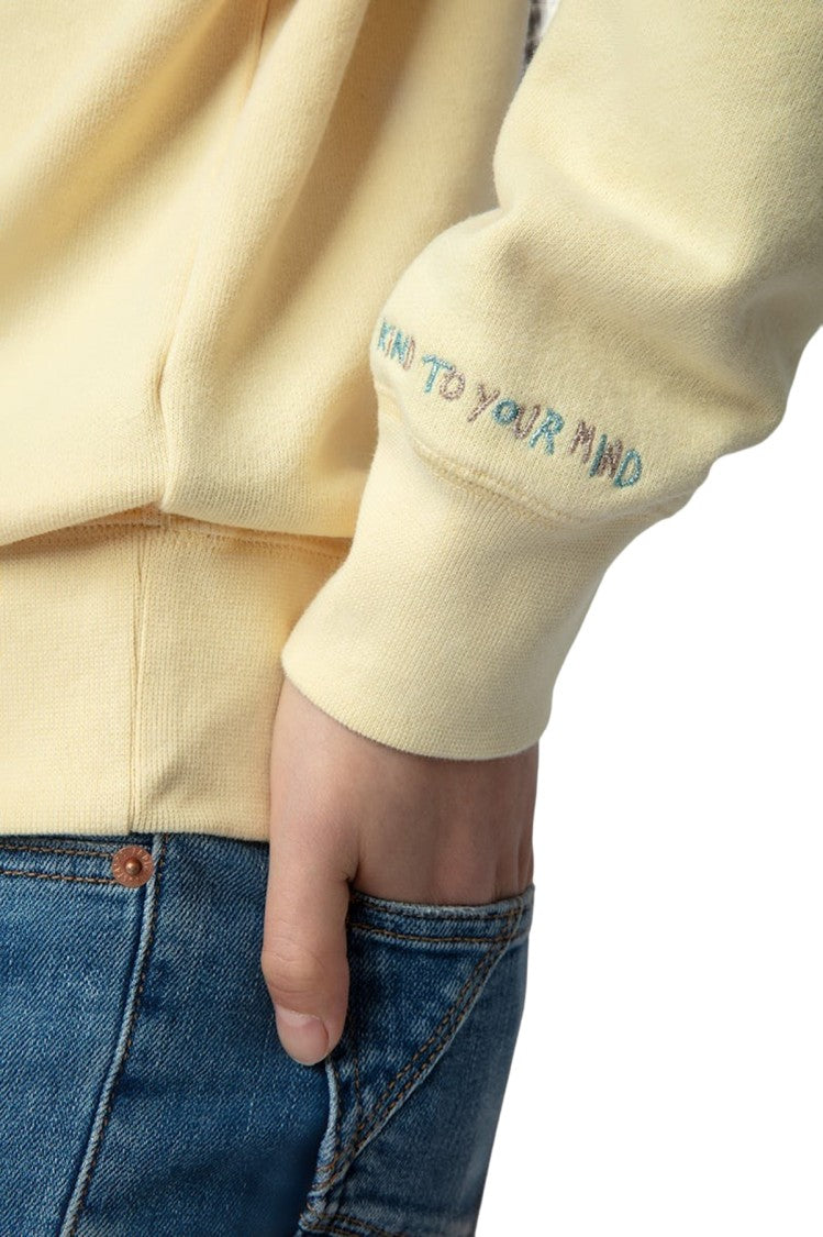 Zadig & Voltaire Light Yellow Relaxed-Fit Sweatshirt
