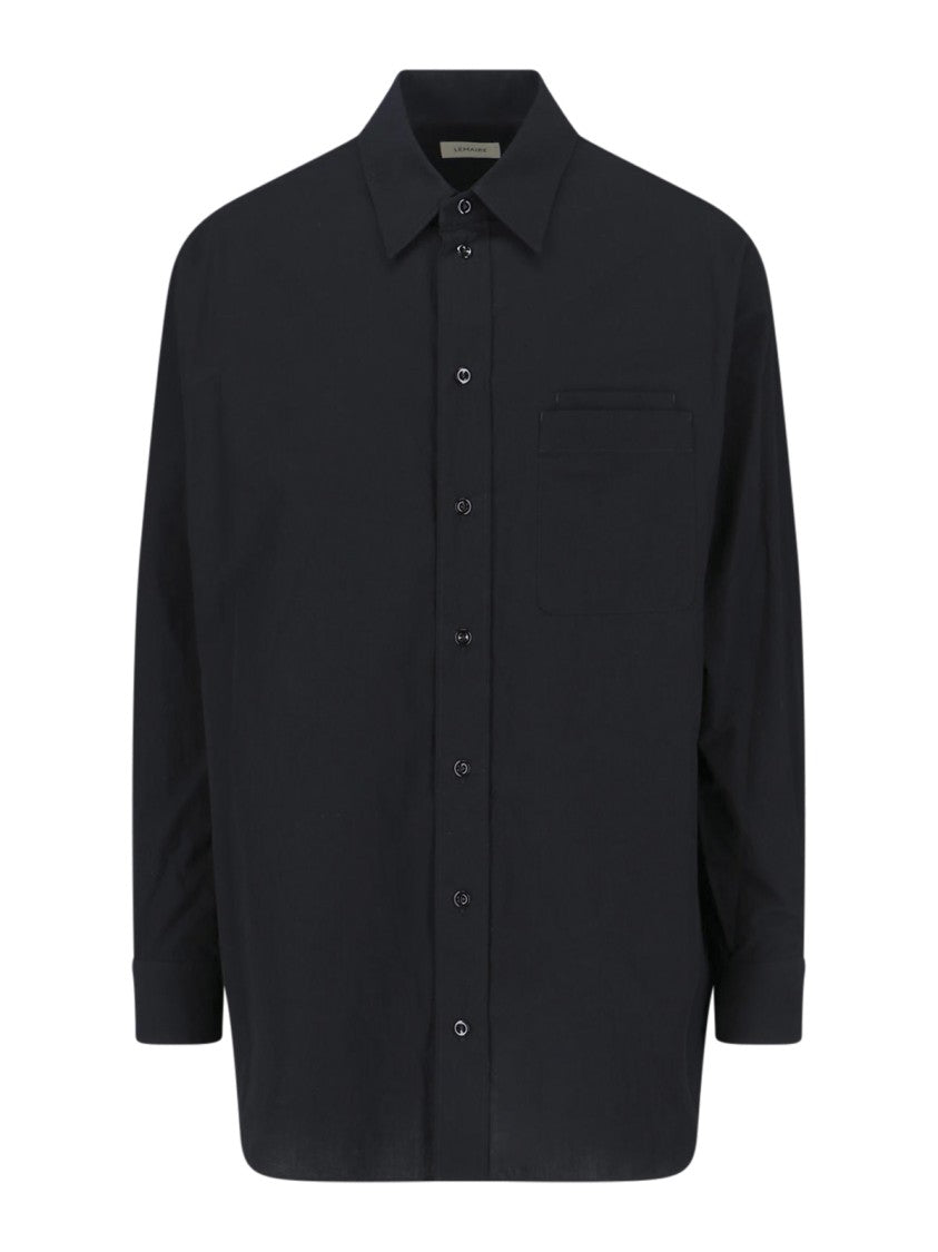Lemaire Long-Sleeved Button Front Shirt With Classic Collar