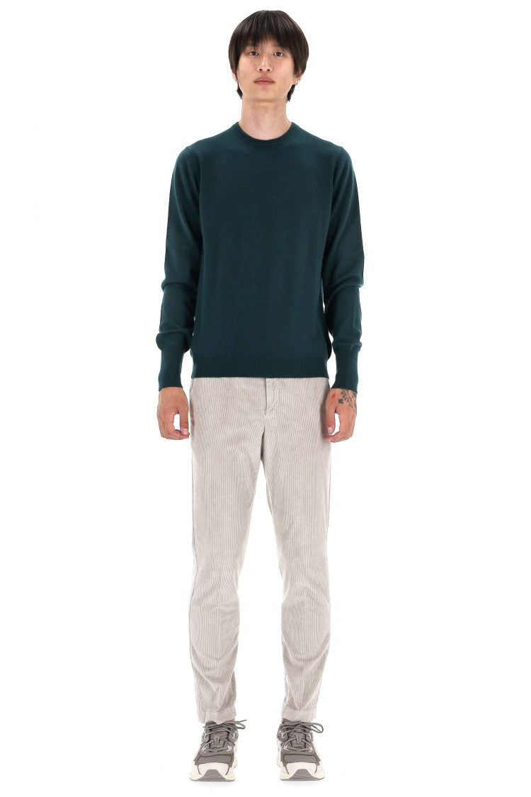 Drumohr Solid Color Pure Cashmere Crewneck Sweater