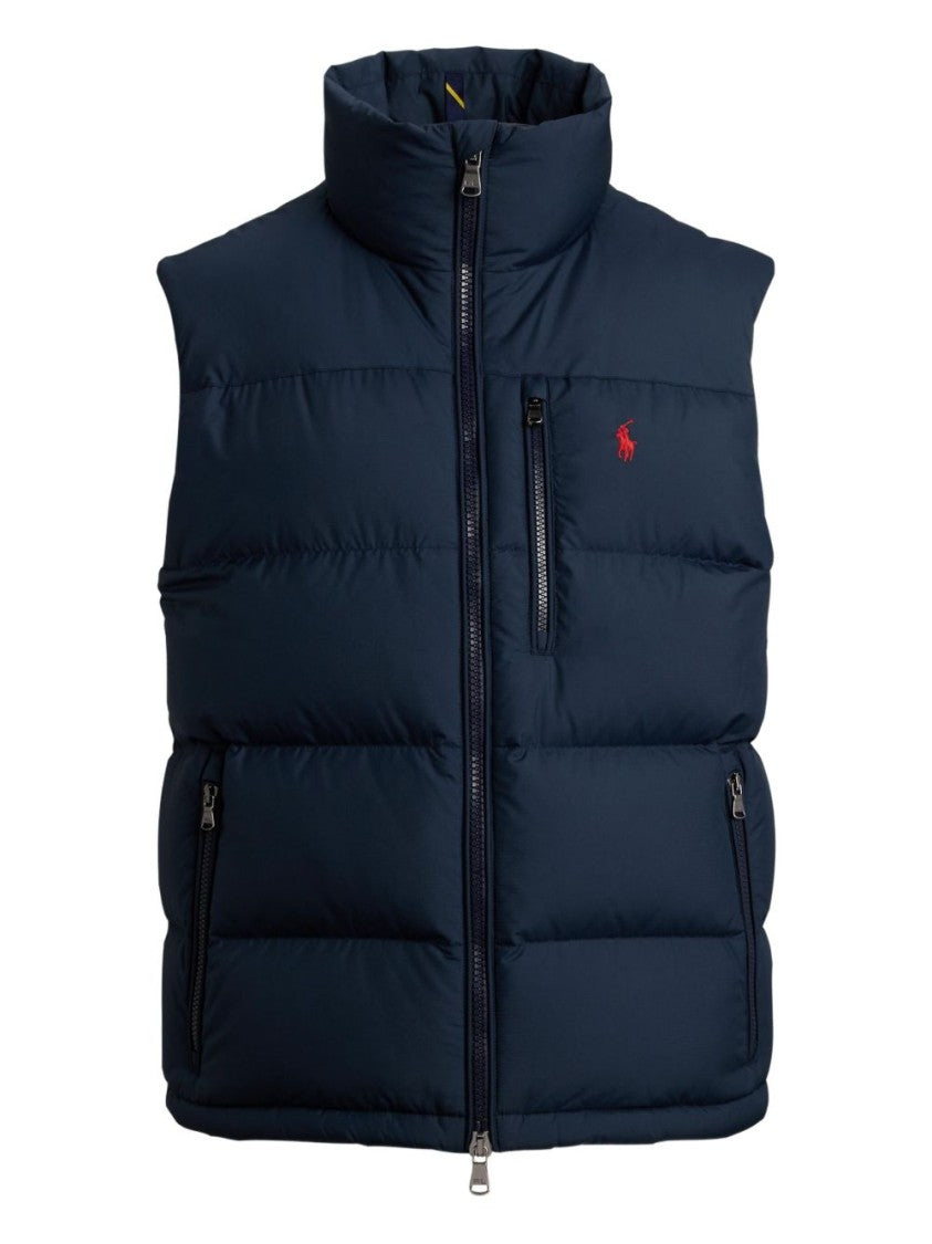 Polo Ralph Lauren Sleeveless Puffer Jacket With High Collar And Quilted Design