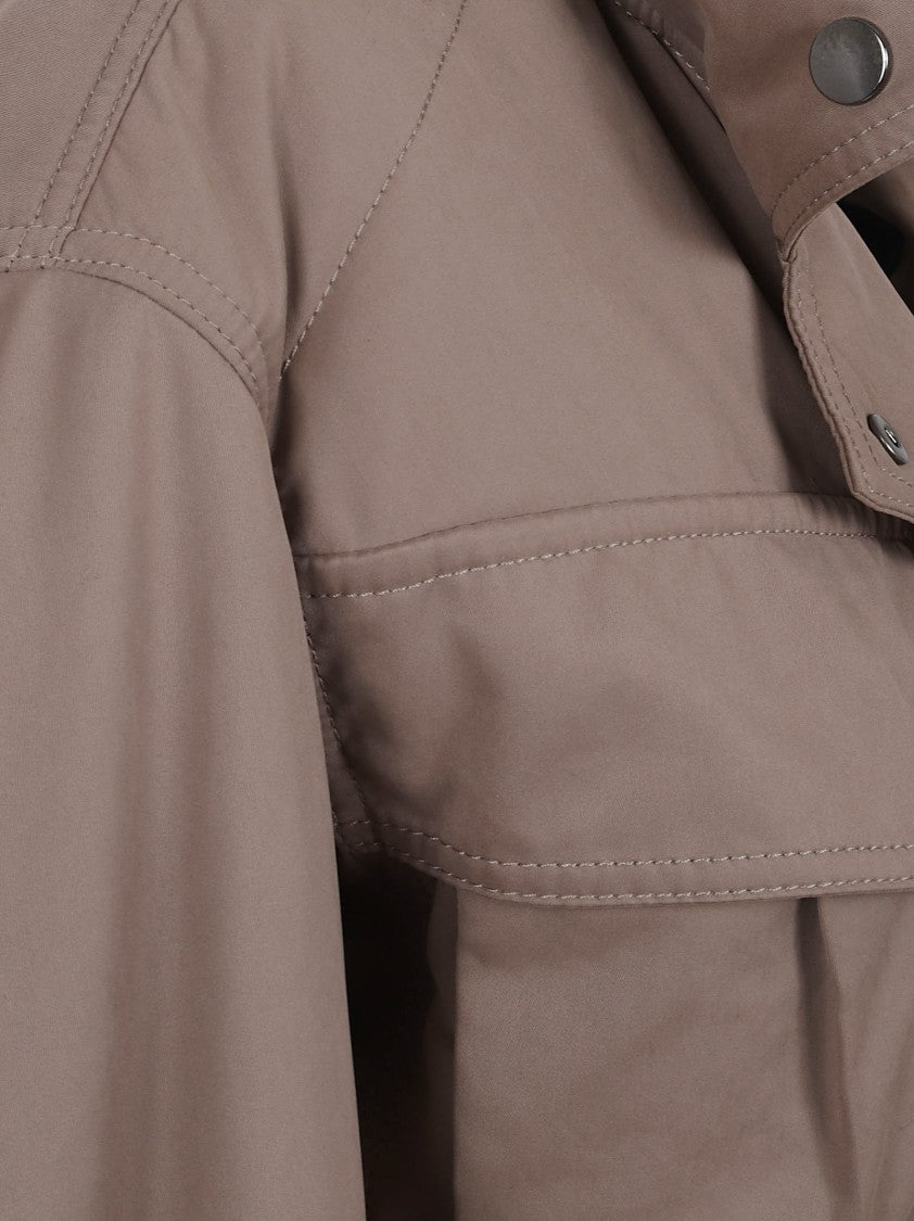 The Andamane Oversized Military-Inspired Jacket With Structured Fit