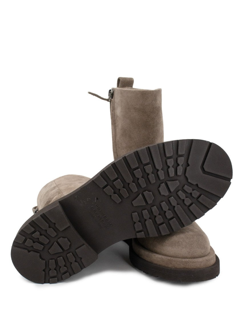 Brunello Cucinelli Ankle Boots With Smooth Suede Finish