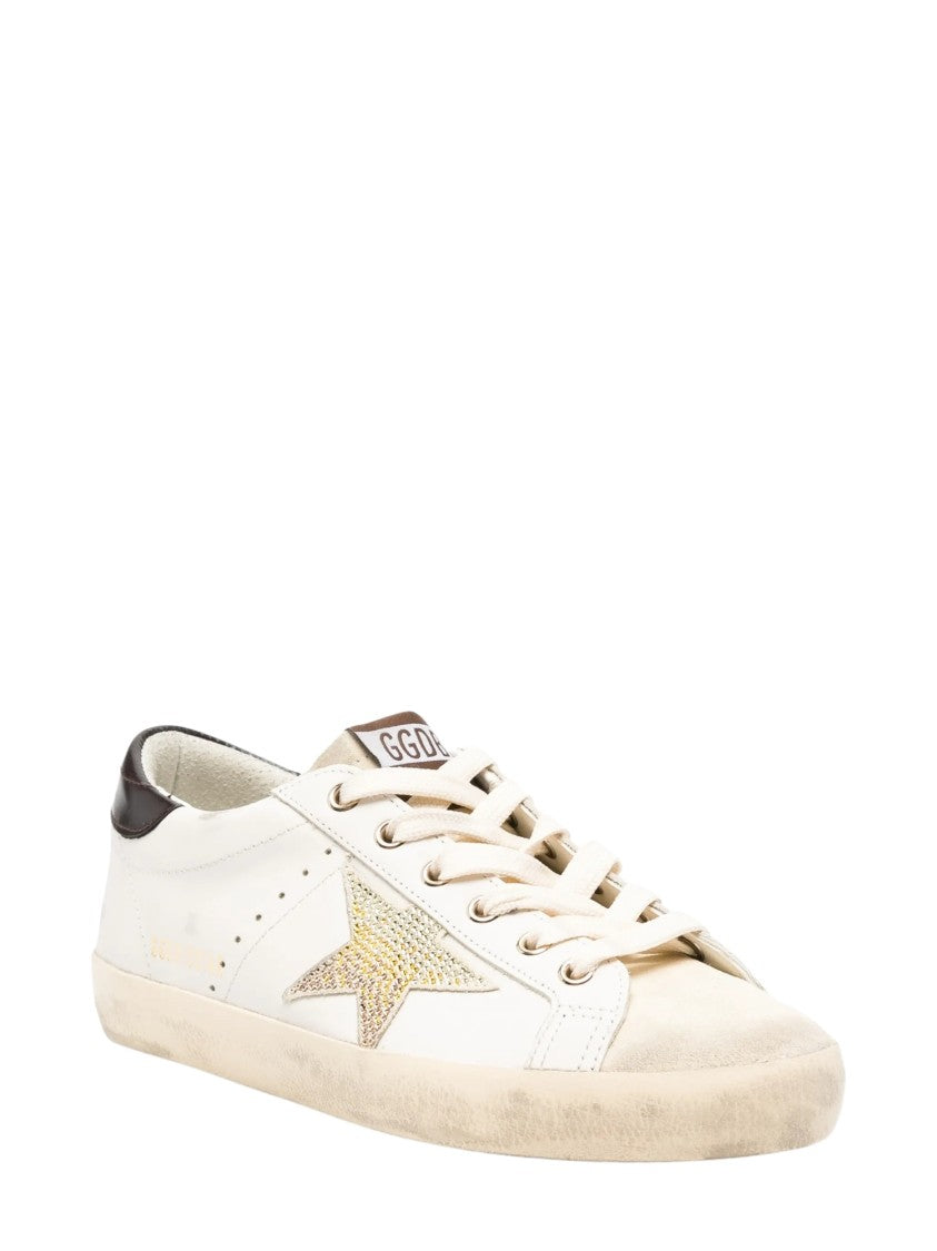 Golden Goose White Leather Superstar Sneakers