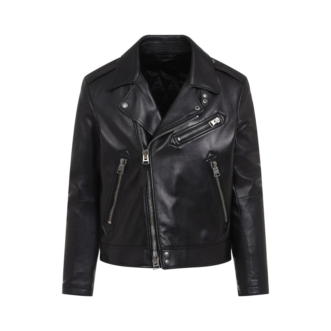 Tom Ford Black Lamb Leather Biker Jacket