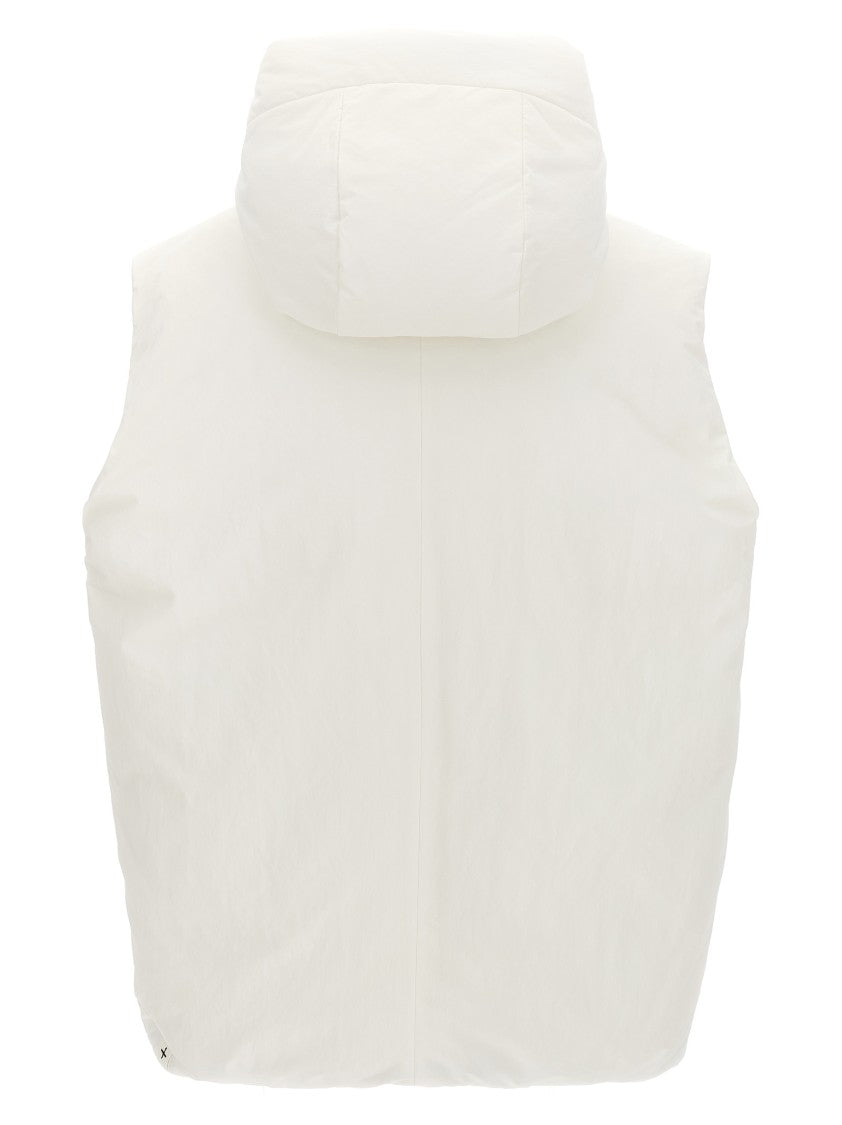 Jil Sander Padded Nylon Vest With Hood