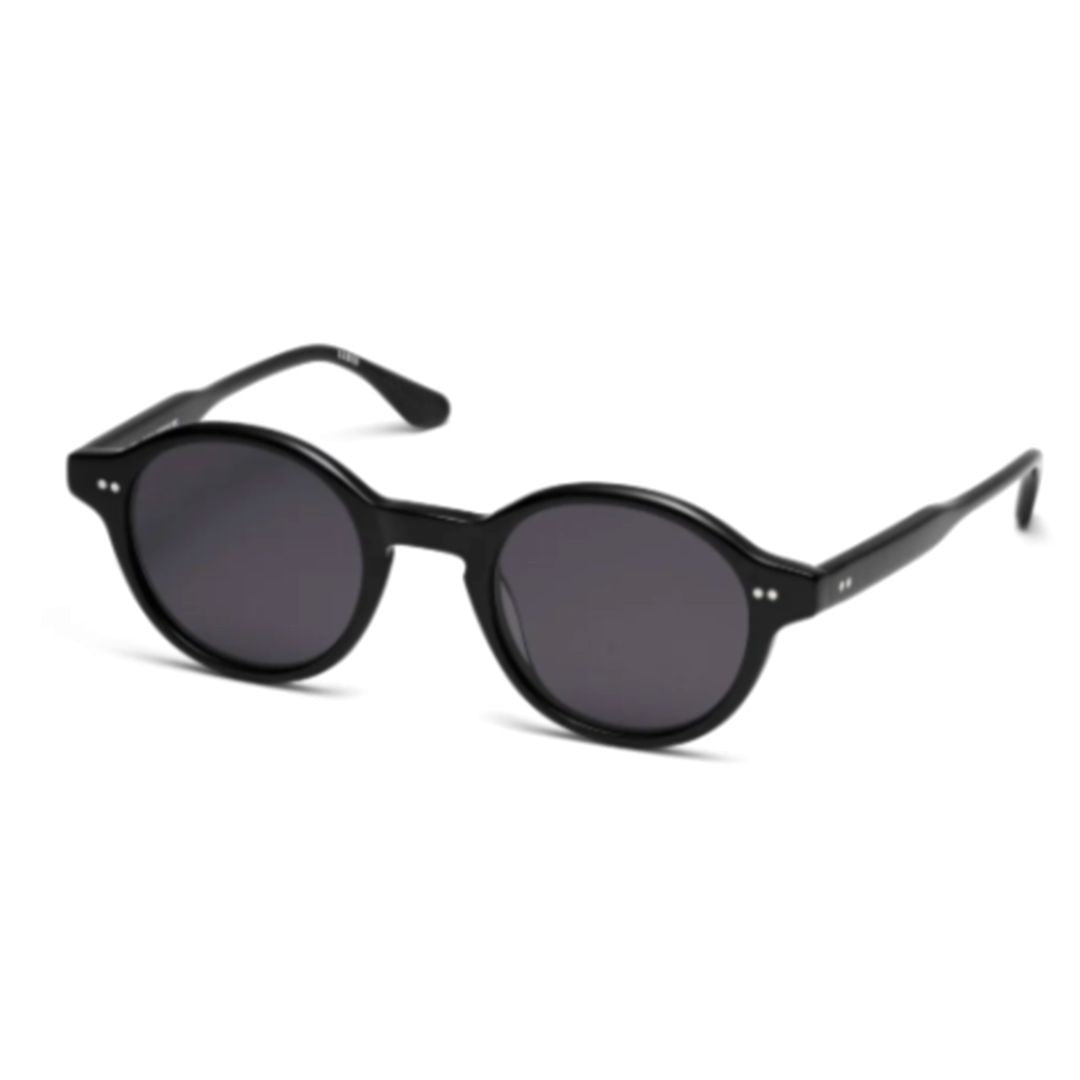 Peter And May Miaouuu Round Acetate Sunglasses With Glossy Black Finish