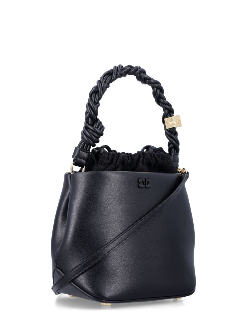 Ganni Black Bou Bucket Bag