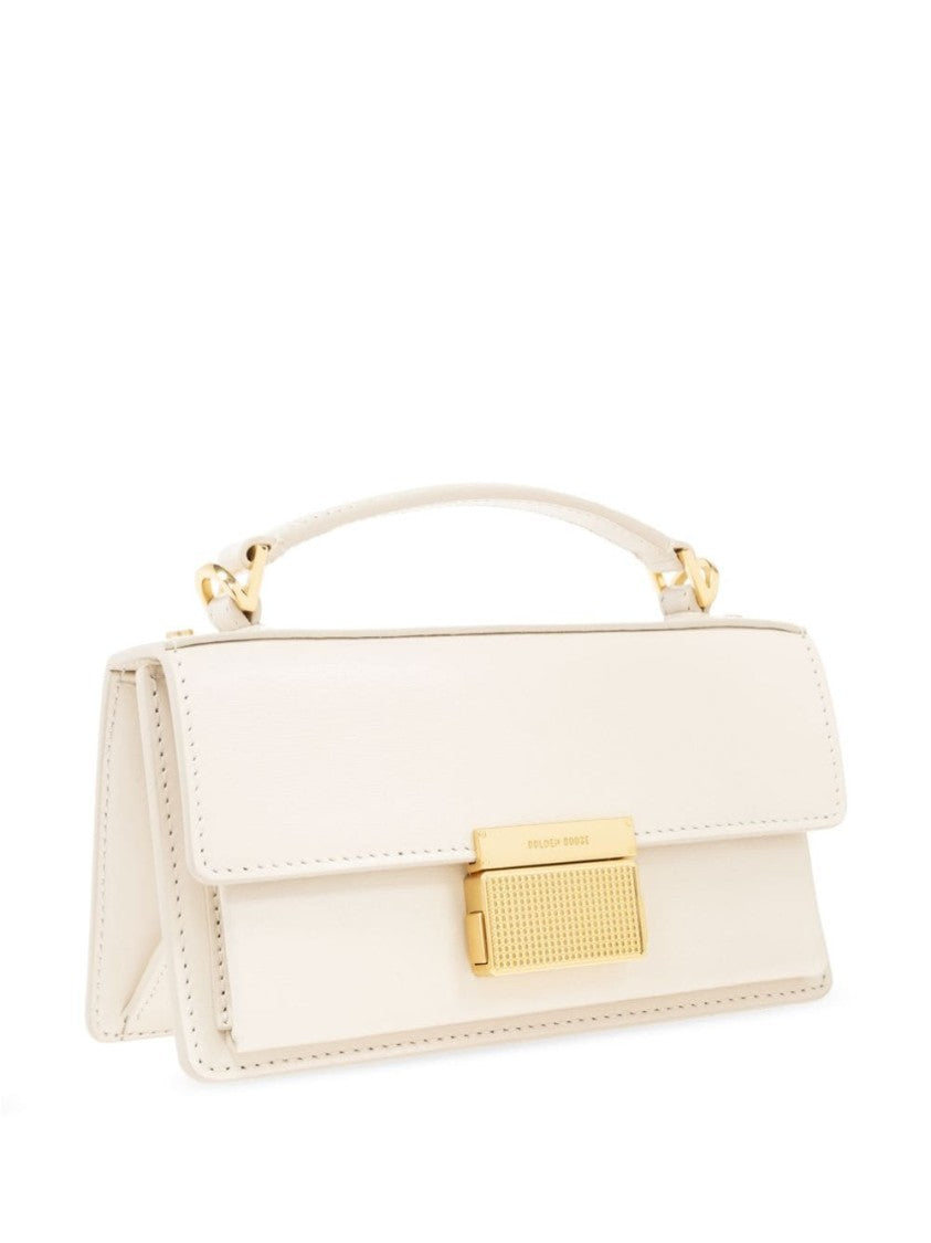 Golden Goose Structured Handbag With Gold-Tone Clasp And Detachable Strap