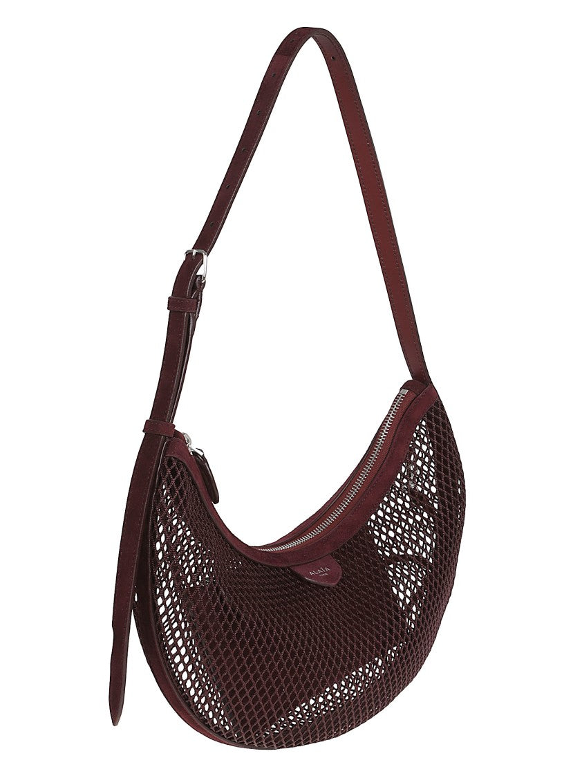 Alaïa Extra Flat Burgundy Shoulder Bag With Removable Inner Pocket