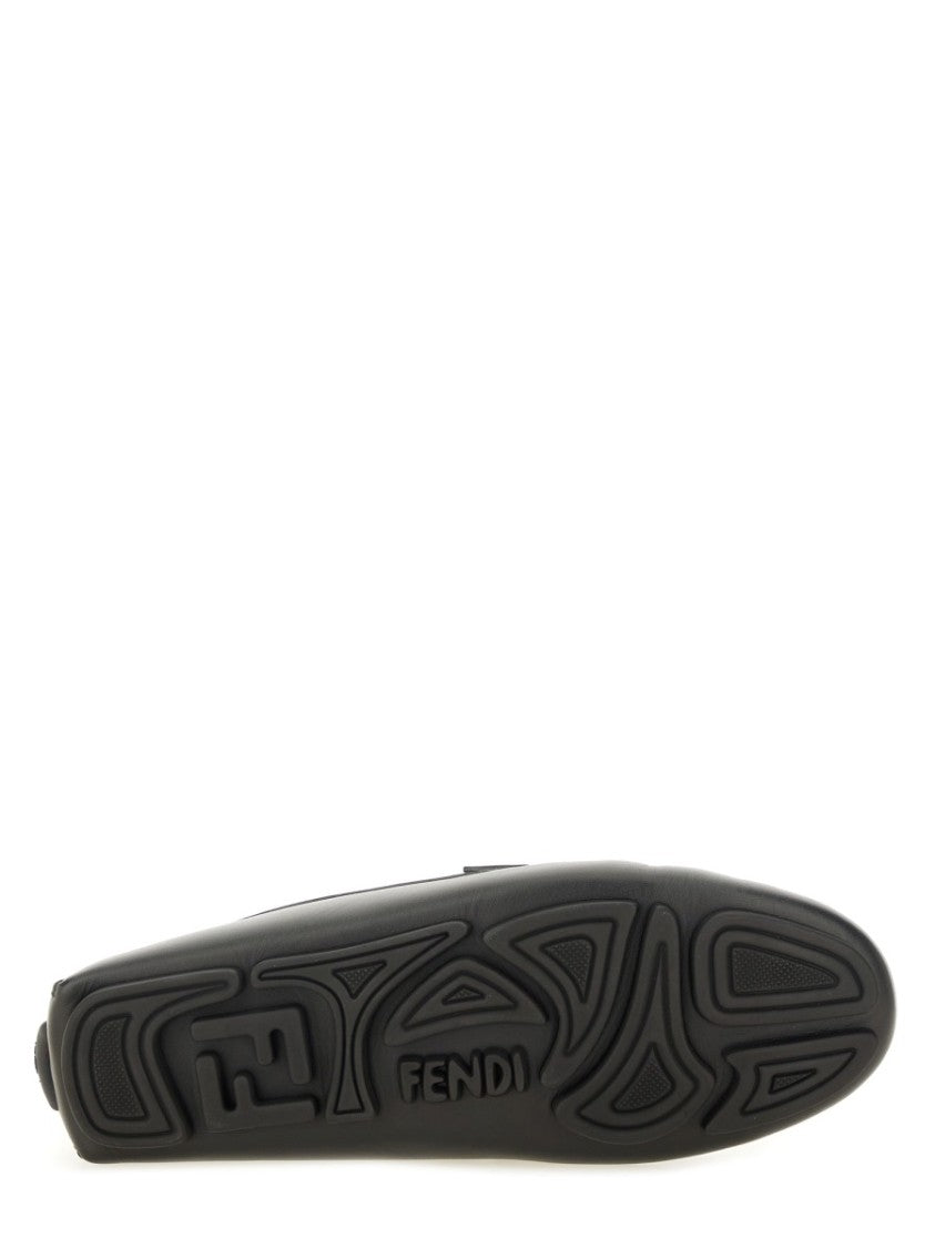 Fendi Ff Squared Driver Monogram Loafers