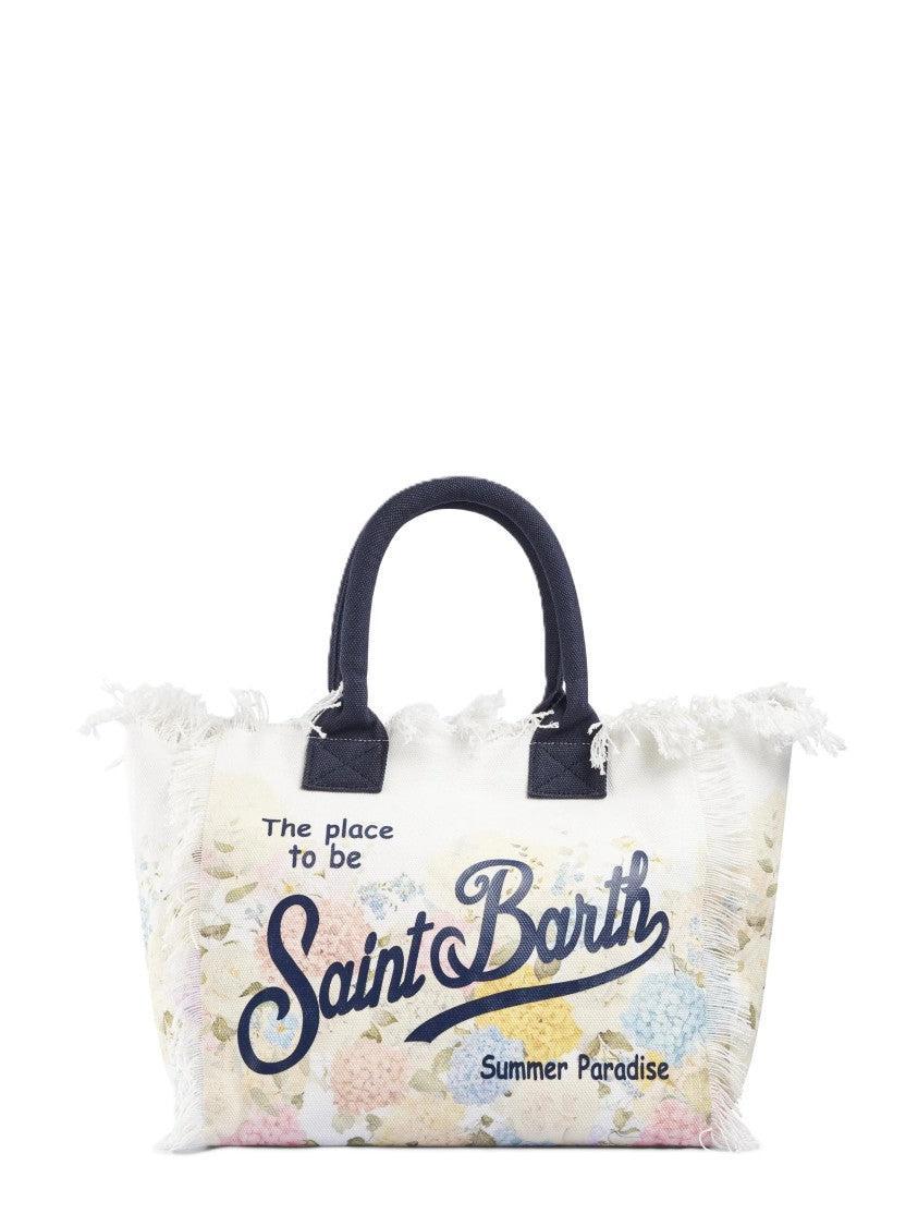 Mc2 Saint Barth Rectangular Floral Print Tote Bag