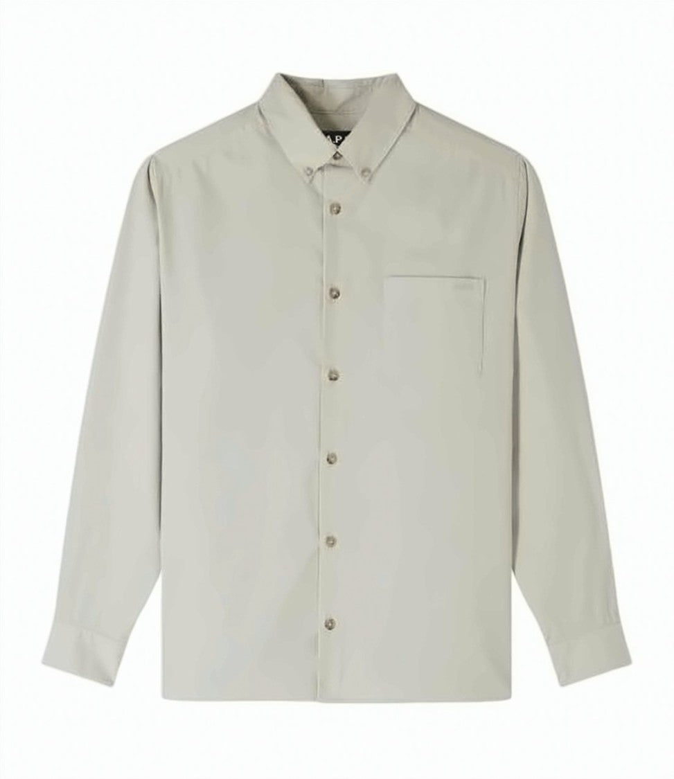 A.P.C. Long-Sleeve Cotton Shirt With Button-Down Collar