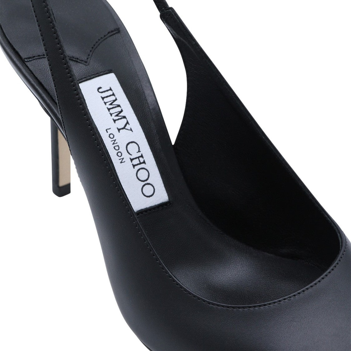 Jimmy Choo Pointed Toe Slingback Heels With Slim Stiletto