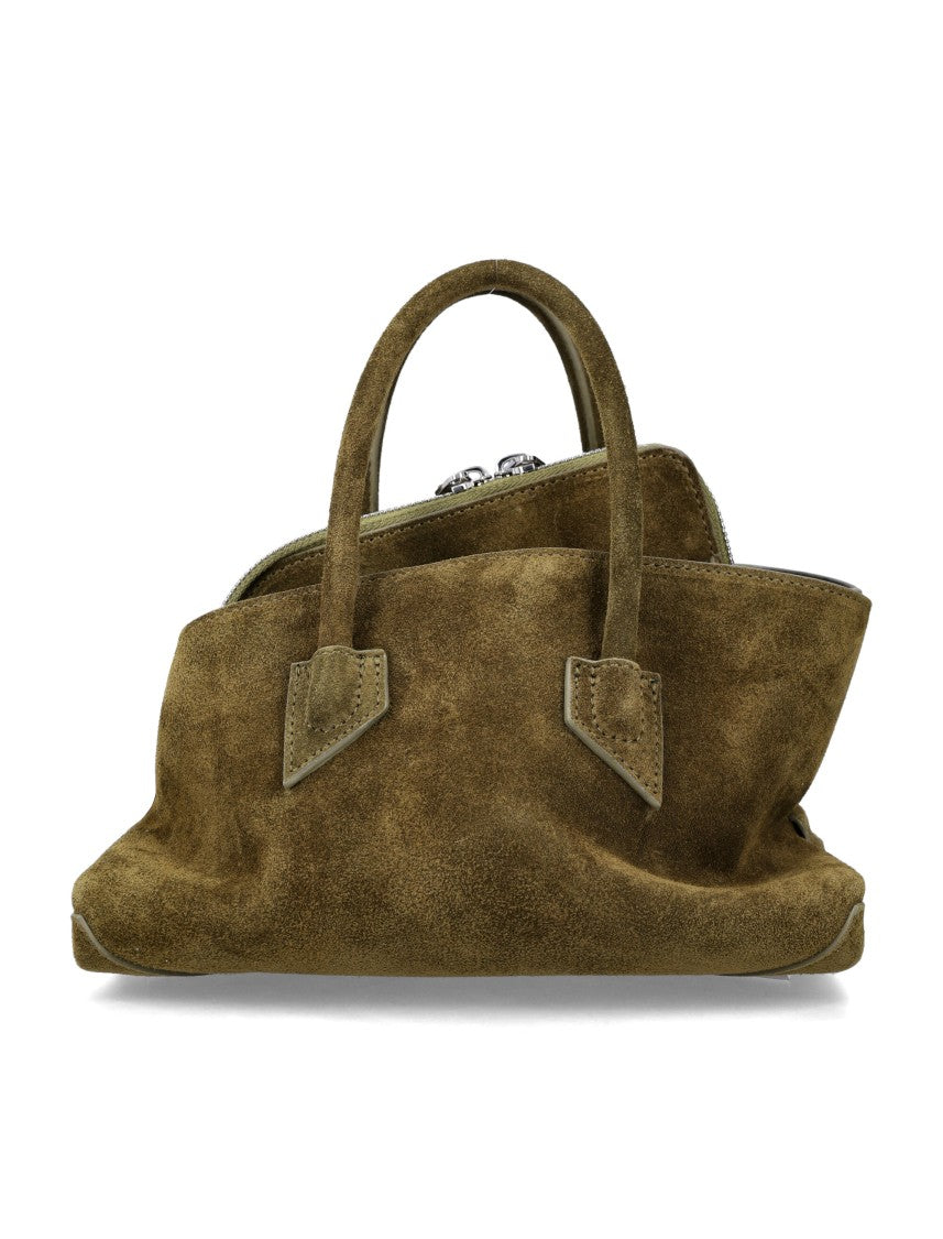 The Attico Suede Top Handle "La Passeggiata Mini" Bag