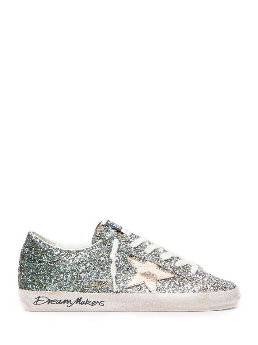 Golden Goose Sequined Leather Sneakers
