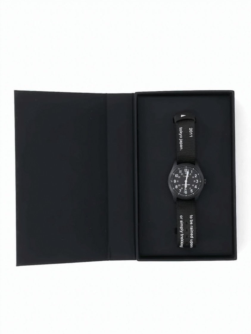 And Wander Black Round Dial Wristwatch With Sapphire Glass Bezel