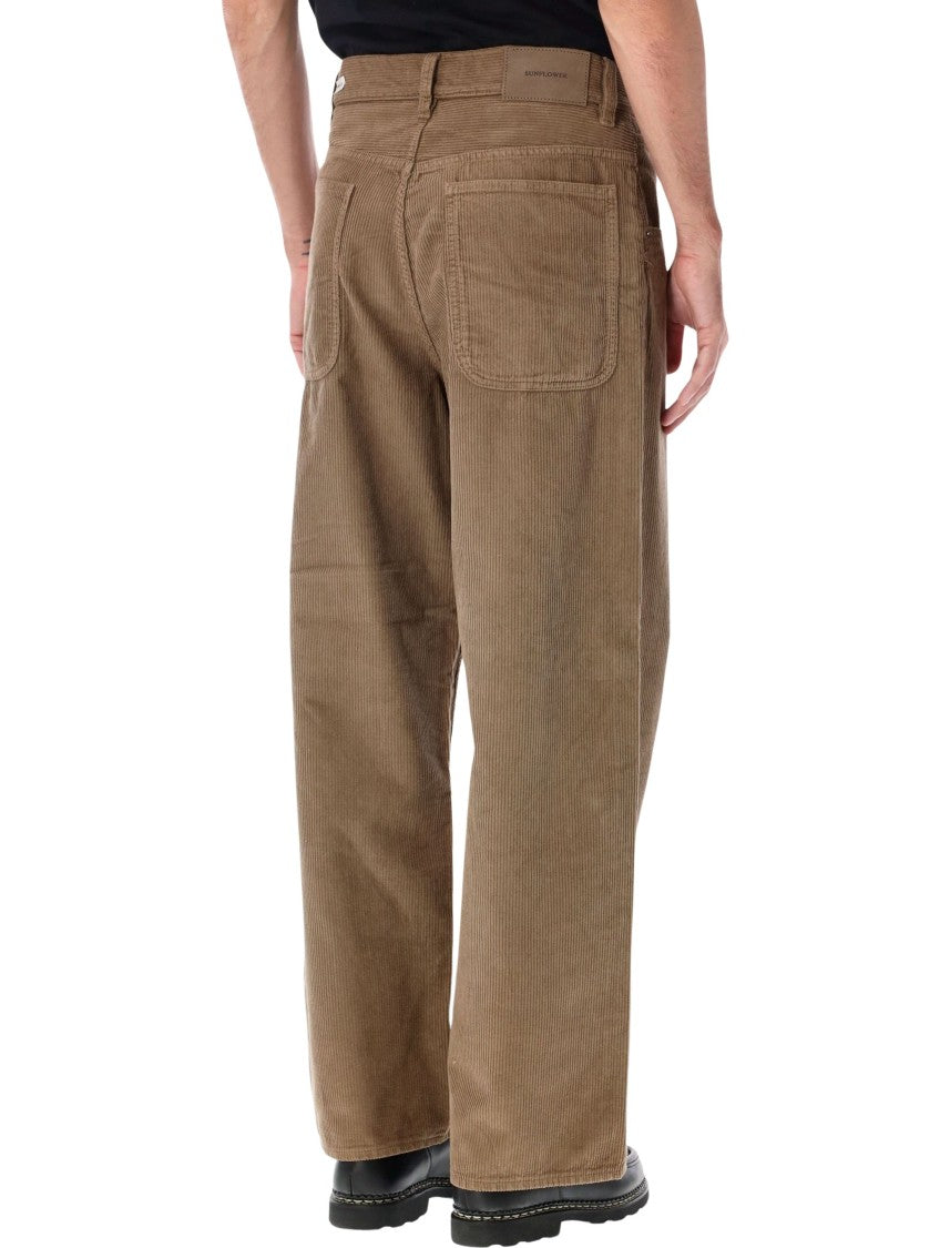 Sunflower Superwide Cotton Corduroy Textured Wide-Leg Pants