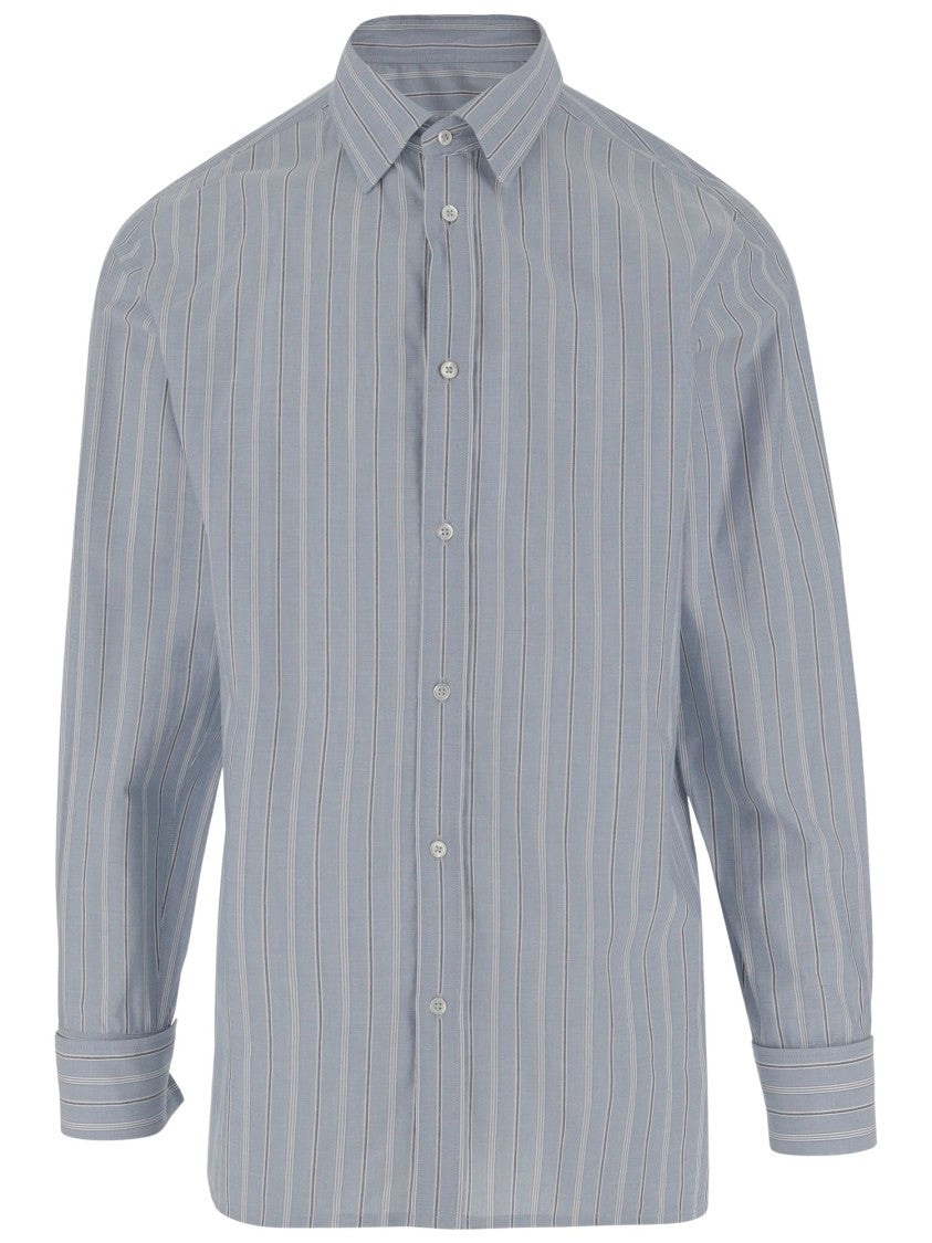Maison Margiela Cotton Shirt With Striped Pattern