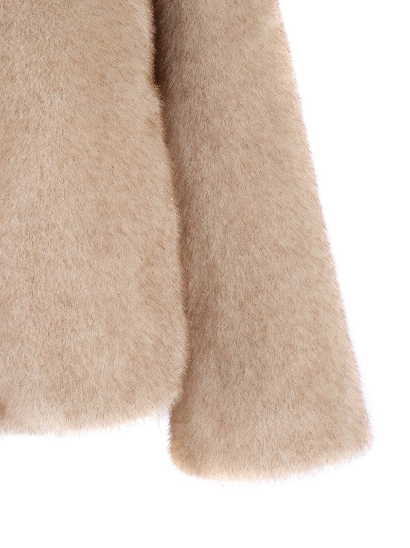 P.A.R.O.S.H. Plush Hooded Jacket With Zipper Closure