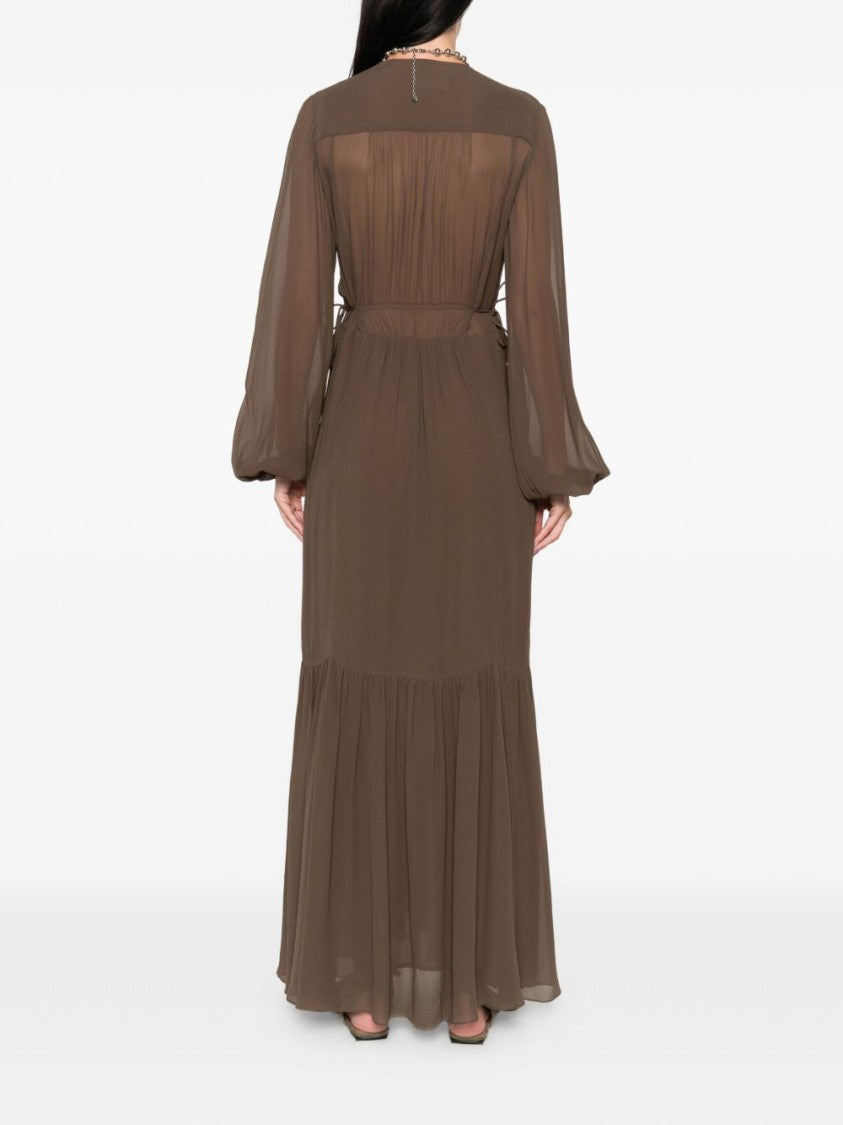 Isabel Marant Étoile Flowing Maxi Dress With Deep V-Neckline
