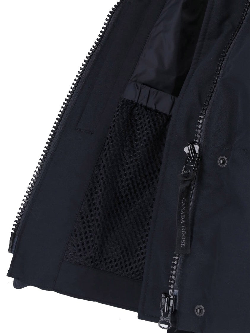 Canada Goose Black Grandview Cropped High-Collar Down Jacket
