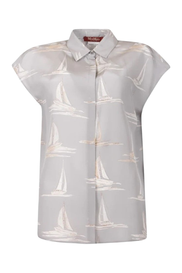 Max Mara Boxy Silhouette Short-Sleeved Top