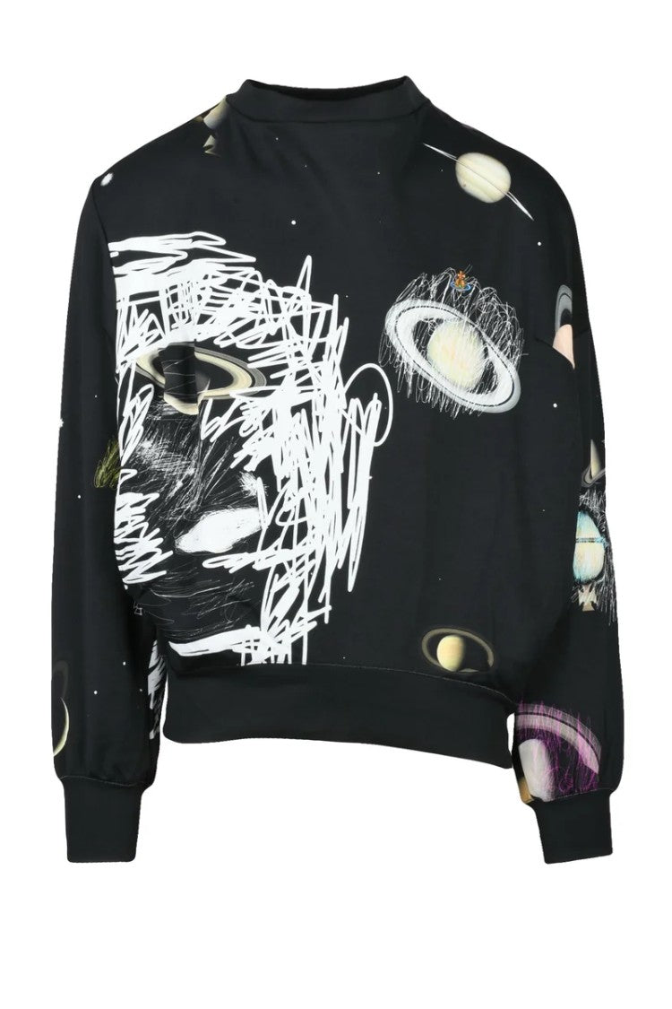 Vivienne Westwood Drunken Sweatshirt Cotton Polyamide - Black
