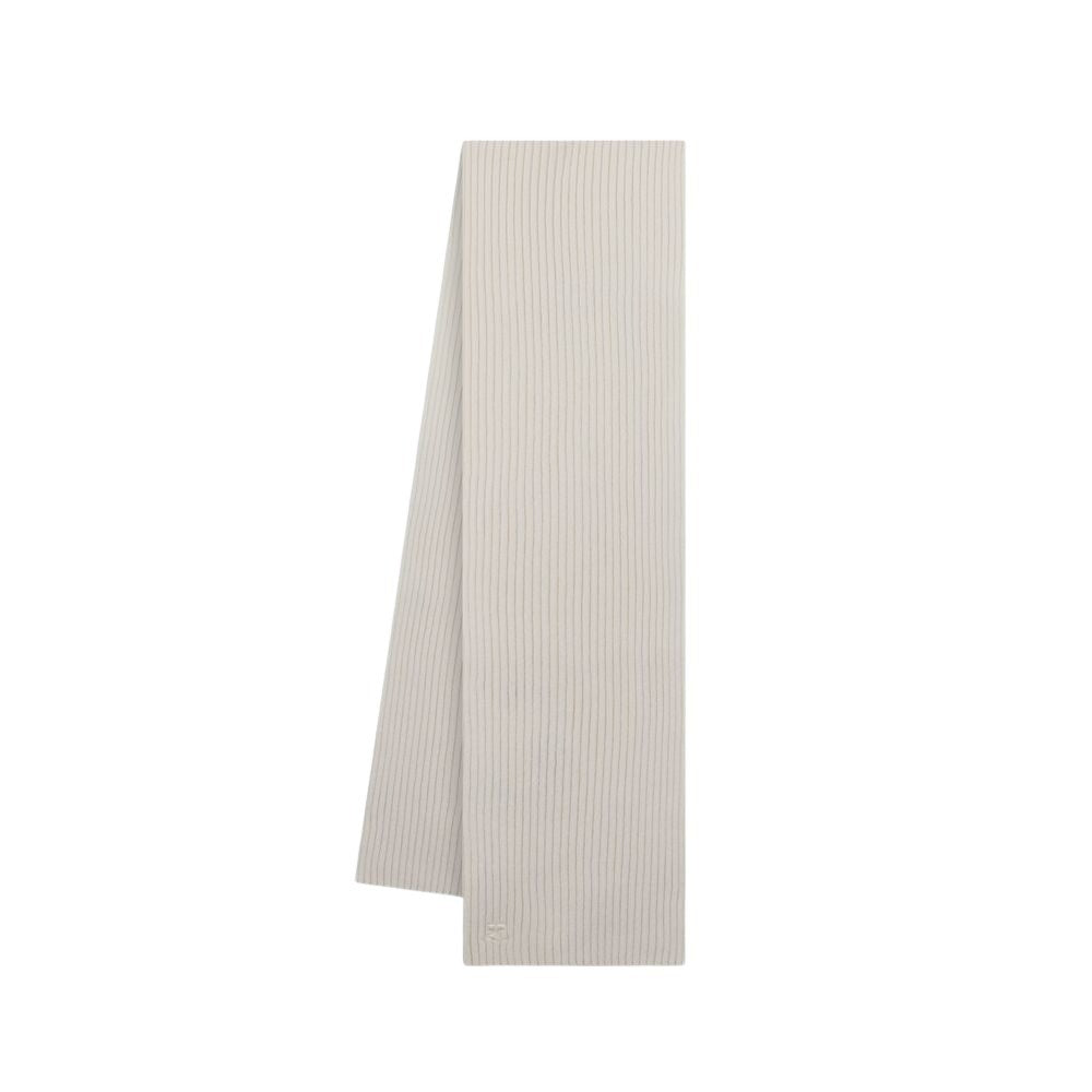 Courrèges Ac Ribbed Scarf - Wool - Neutral