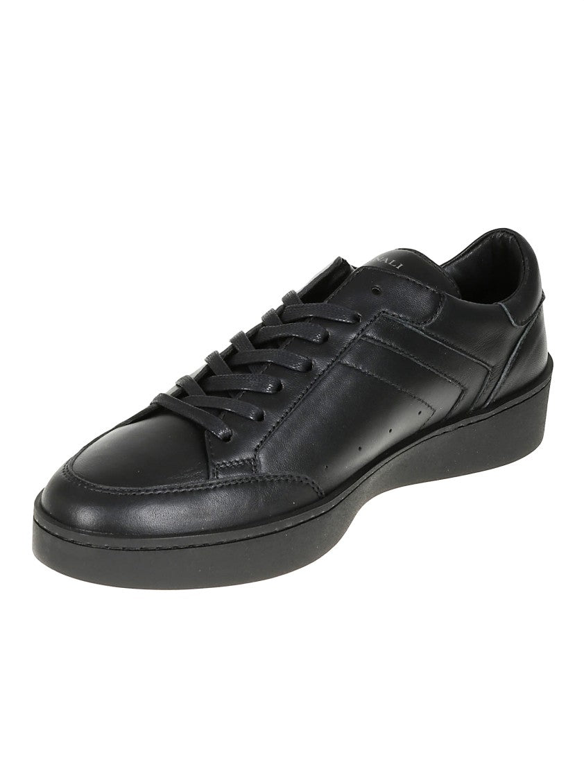 Canali Refined Black Sneakers With Durable Rubber Sole
