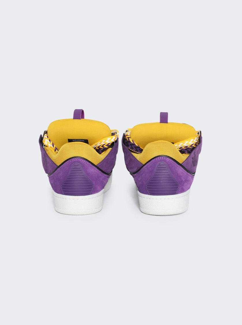 Lanvin Curb Sneakers Purple And Yellow