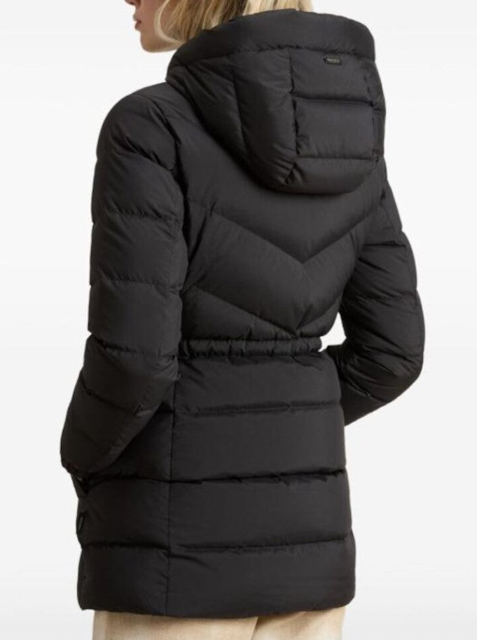 Woolrich Tailored Black Down Jacket With Quilted Design