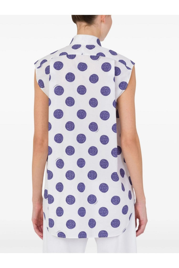 Moschino Relaxed-Fit White Cotton Shirt