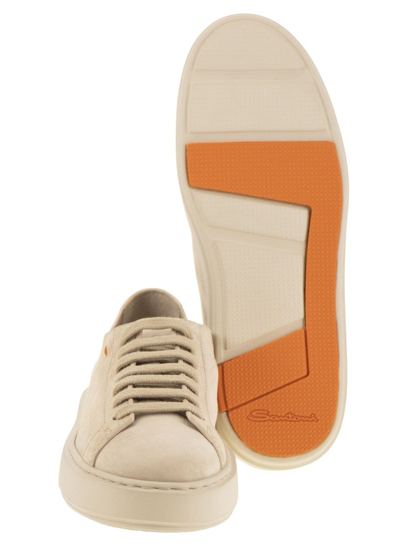 Santoni Suede Sneakers
