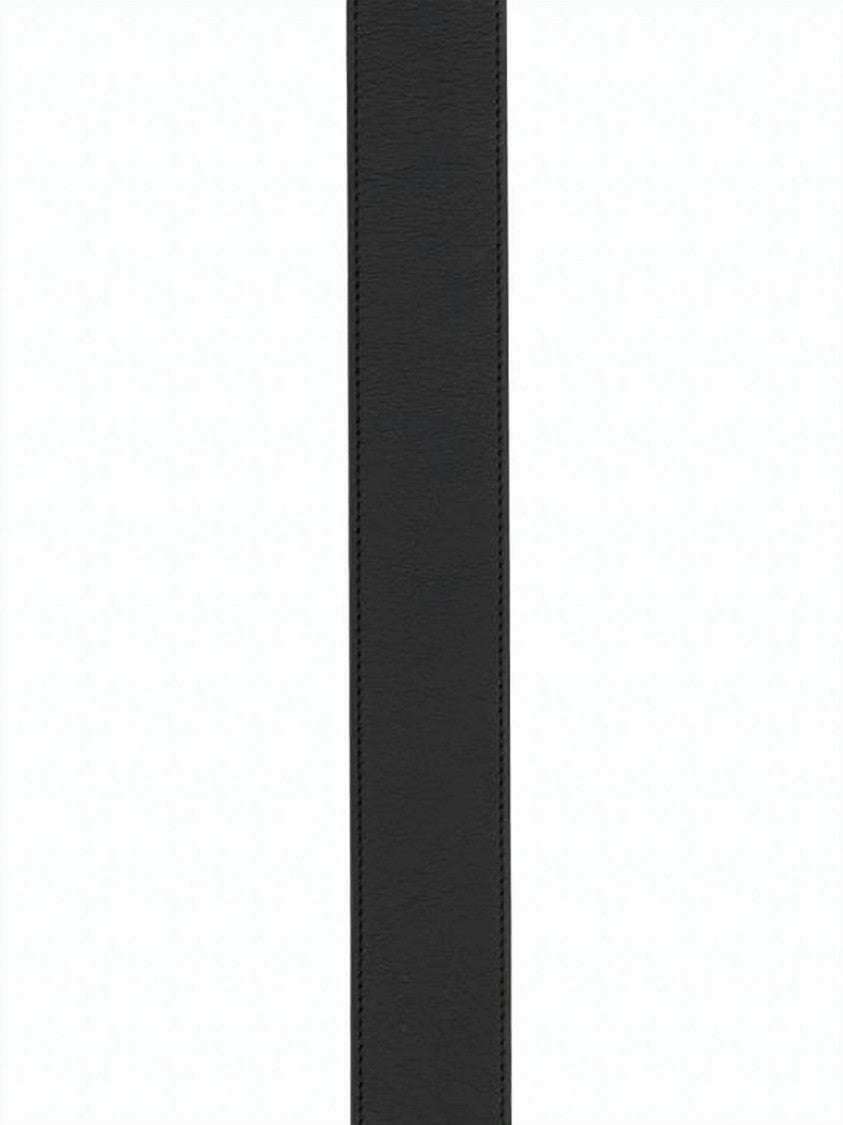 Valentino Garavani Calf Leather Belt With Bold Stylized 'V' Buckle