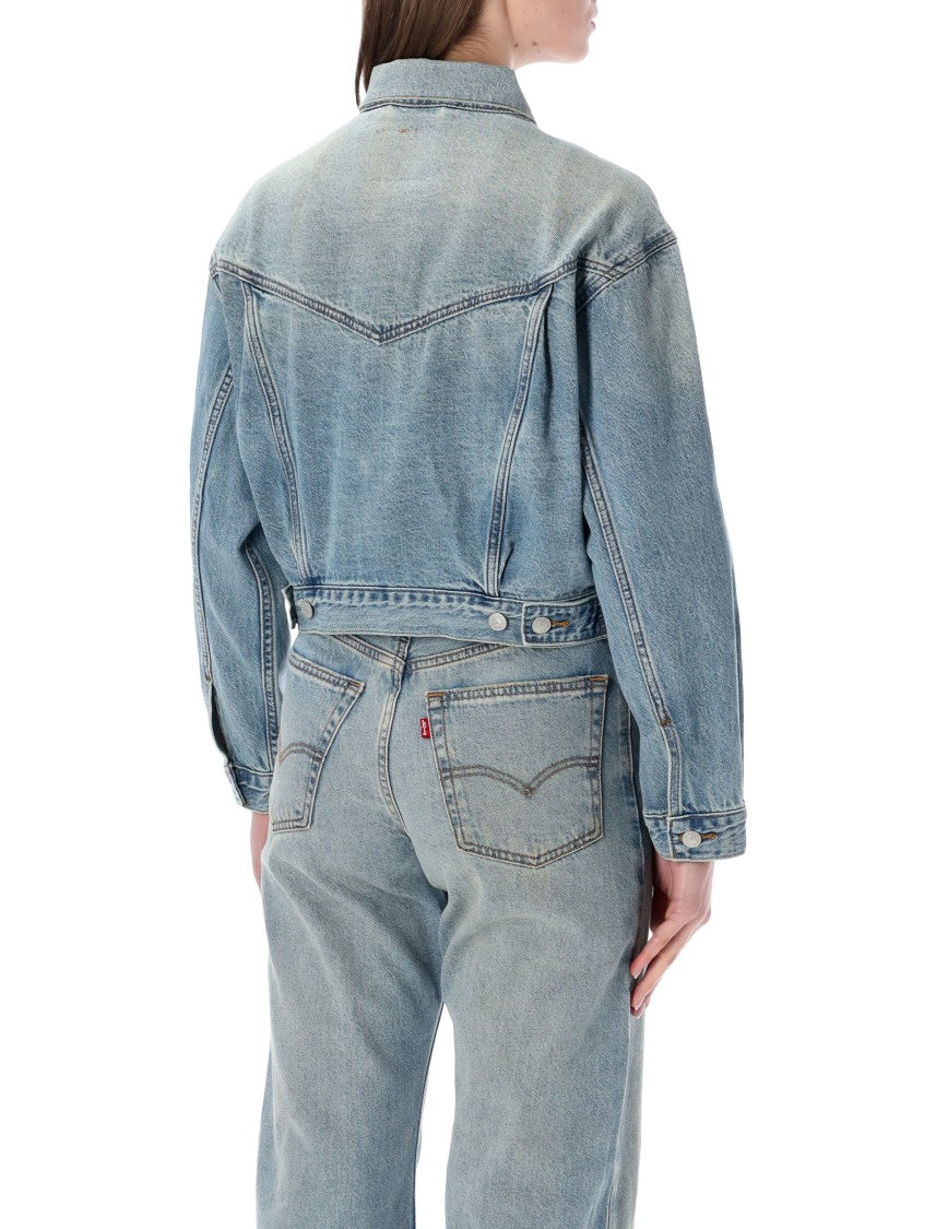 Levi's Cropped Denim Trucker Jacket