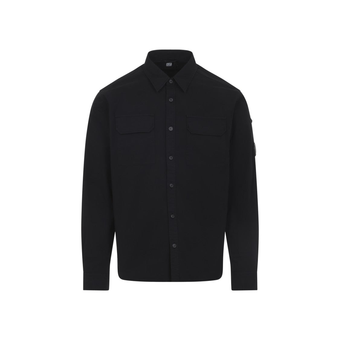 C.P. Company Casual Black Shirt With Classic Collar