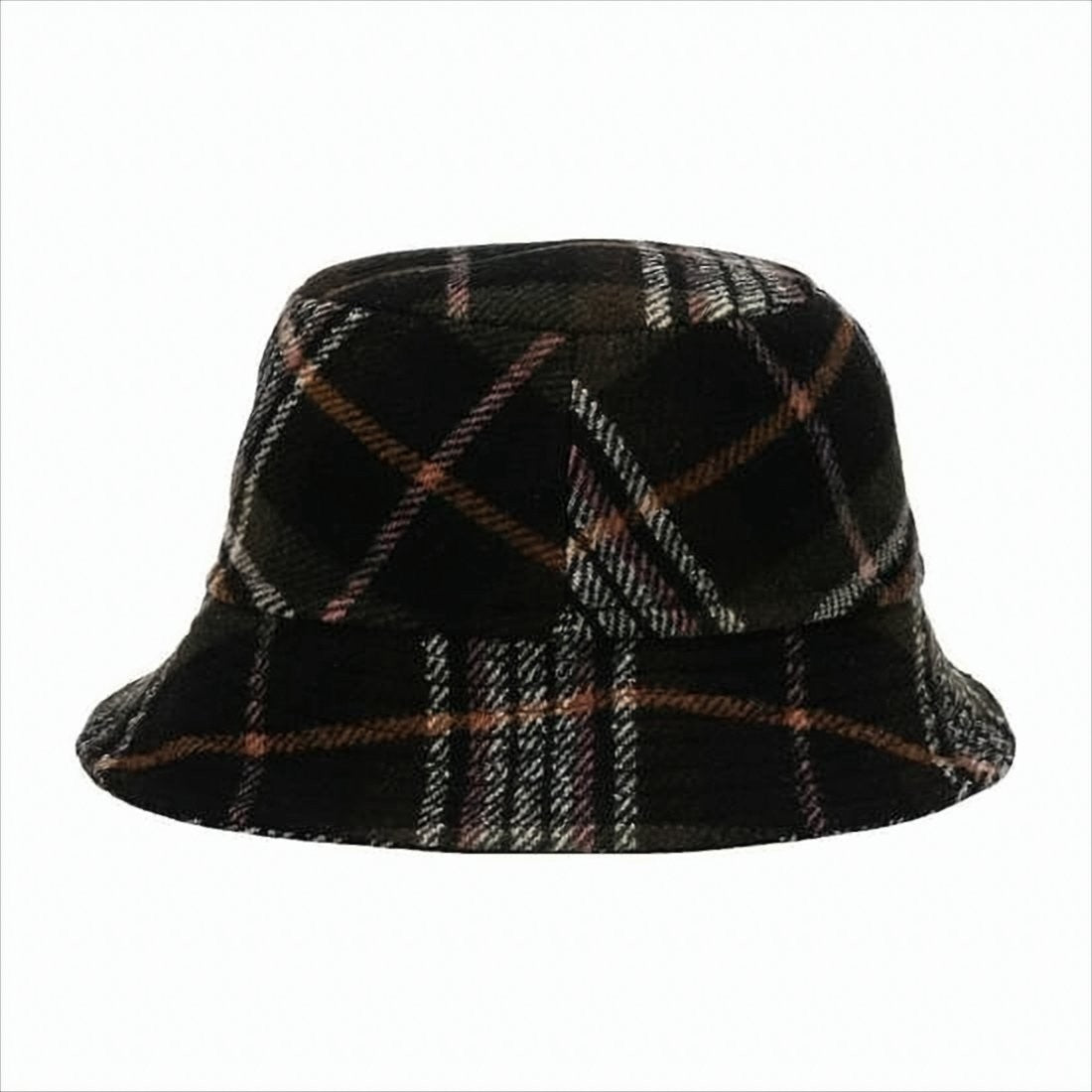 Isabel Marant Classic Plaid Bucket Hat With Plush Texture