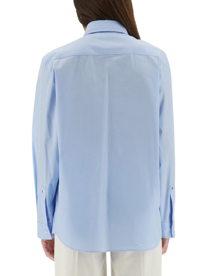 Moschino Regular Fit Tailored Shirt With Embroidered Logo