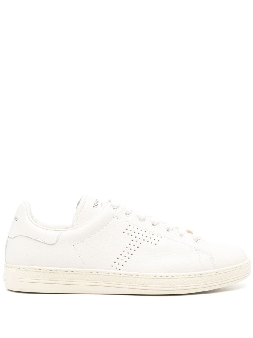 Tom Ford White Leather  Sneakers