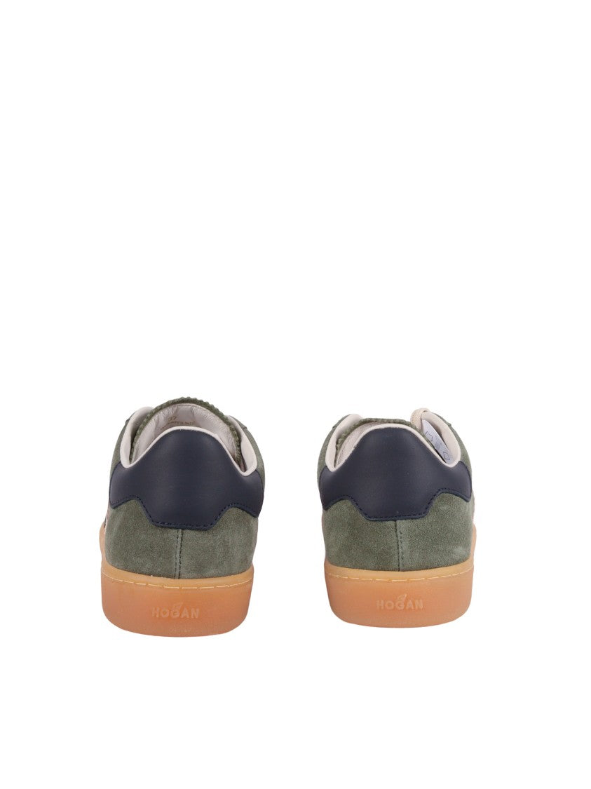 Hogan Cool Suede Contrast Logo Sneakers