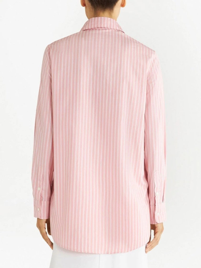 Etro Cotton Shirt With Bold Pink